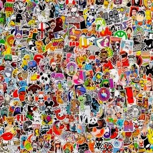 100 Skateboard Stickers Bomb Vinyl Laptop Luggage Decals Dope Sticker